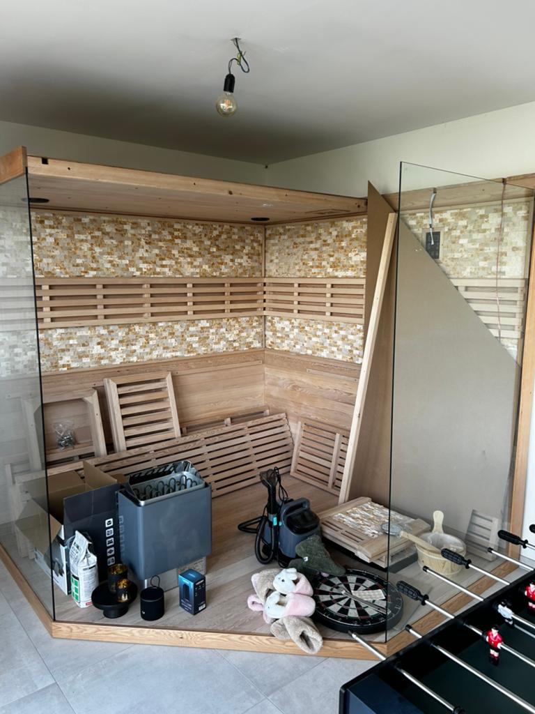 Nieuwe sauna te koop, Sport en Fitness, Sauna, Ophalen, Nieuw