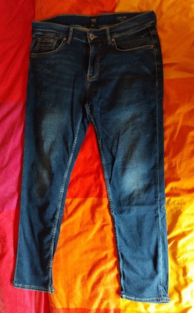 Jeansbroek Mt34-30, Kleding | Heren, Broeken en Pantalons, Ophalen, Blauw, Overige maten, C&A
