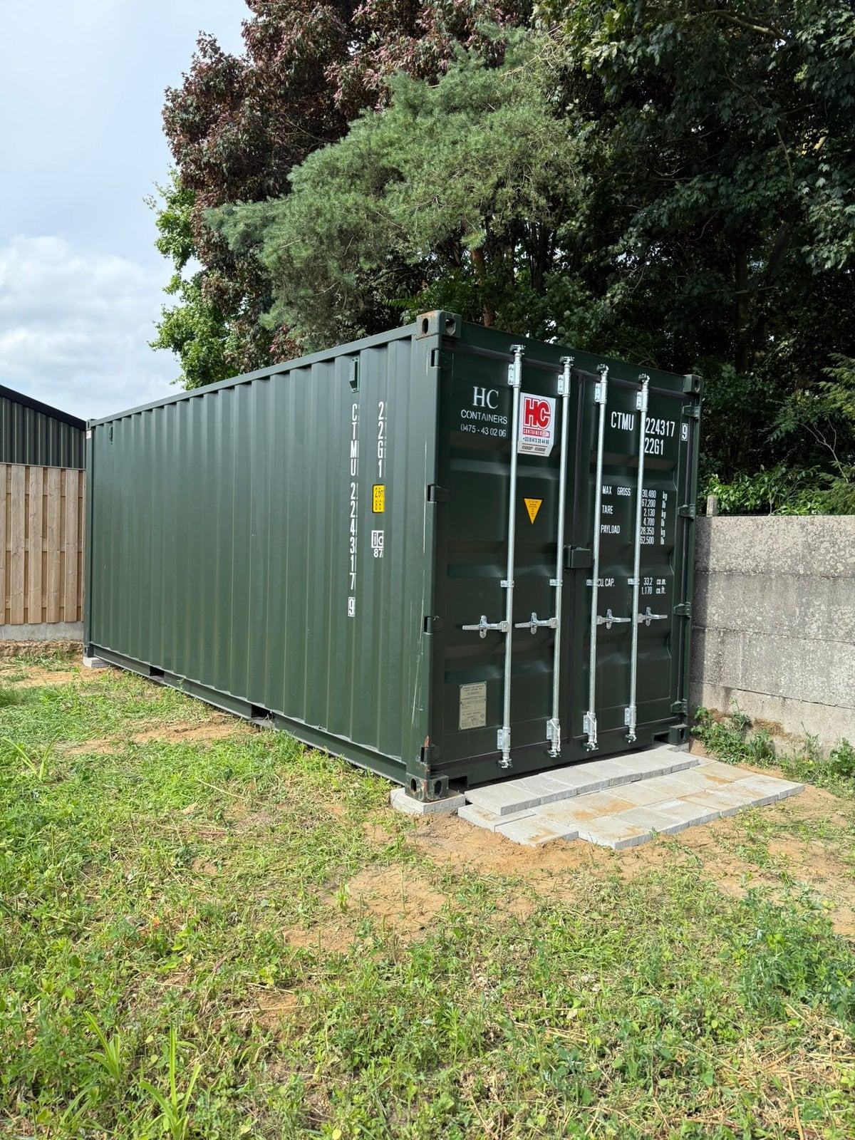 20ft werf-/opslagcontainer met elektriciteit, Doe-het-zelf en Bouw, Ophalen, Zo goed als nieuw