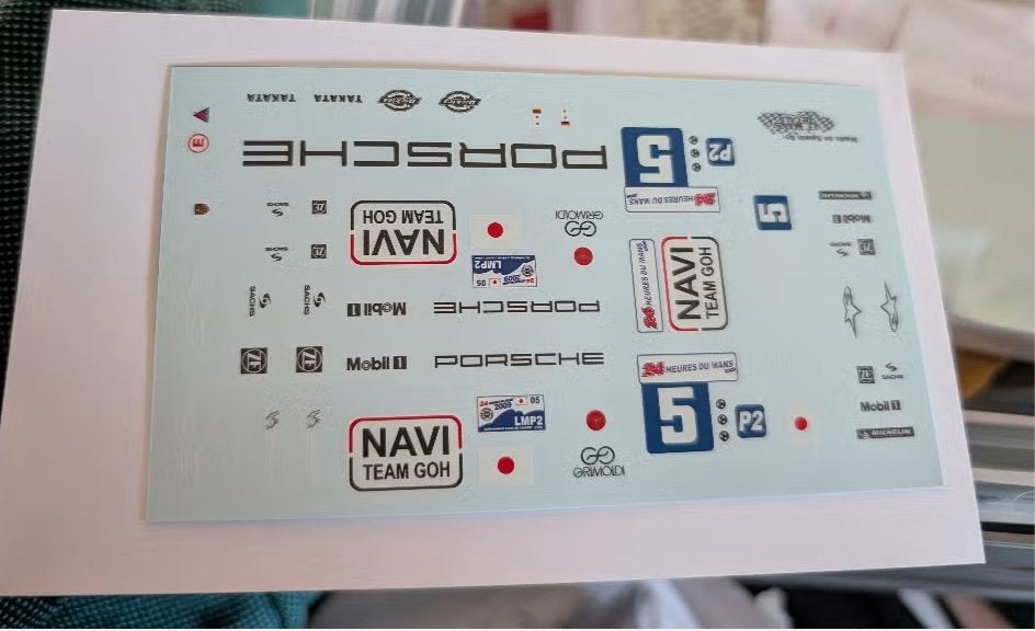 decals 1.32 porsche rs spyder, Kinderen en Baby's, Ophalen of Verzenden, Nieuw