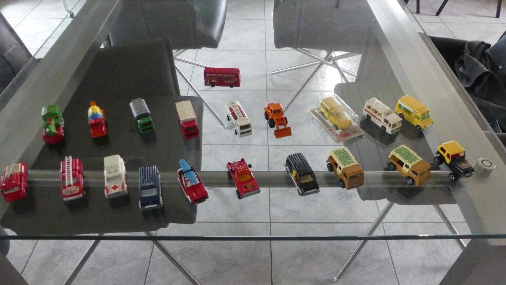 majorette vintage speelgoed autotjes + 1 matchbox (londoner), Ophalen, Zo goed als nieuw, Auto, Overige merken