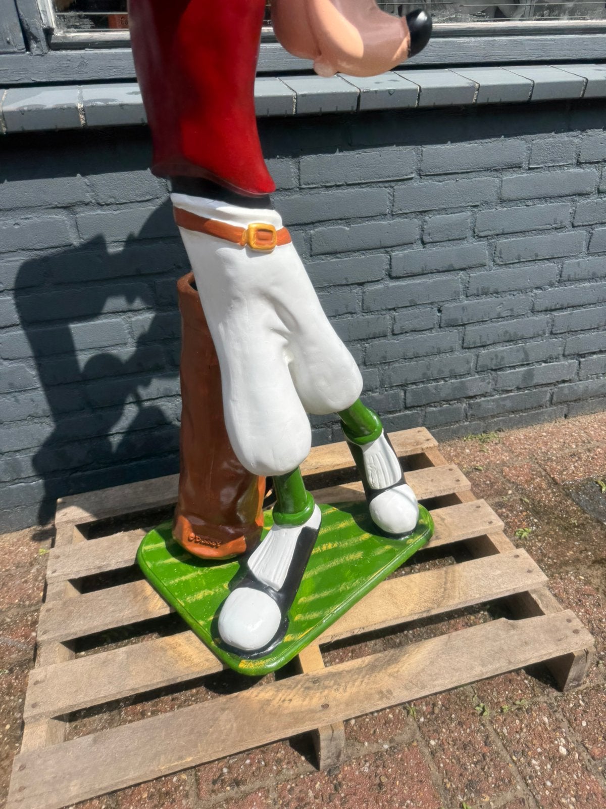 Groot Disney Goofy Golf beeld, Ophalen, Goofy of Pluto, Gebruikt, Beeldje of Figuurtje
