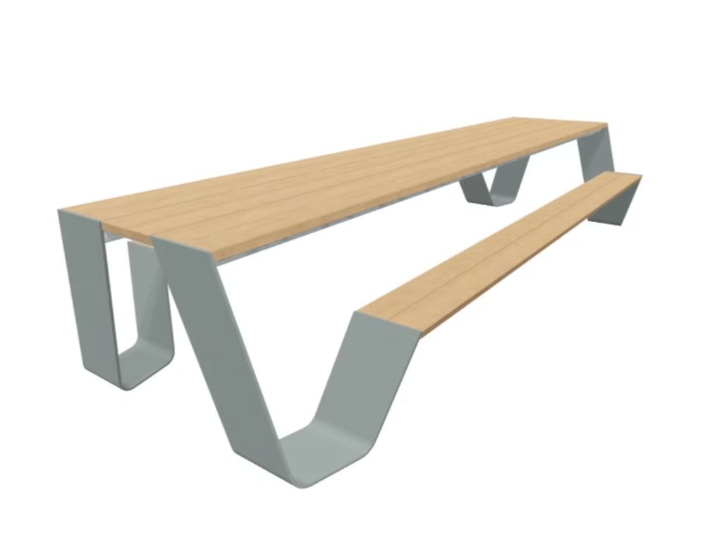 EXTREMIS HOPPER 300cm tuintafel picknicktafel IROKO hardhout, Jardin & Terrasse, Tables de pique-nique, Comme neuf, Rectangulaire
