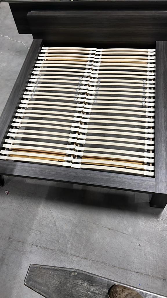 Design tweepersoonsbed met lichtbak, Ophalen, Zo goed als nieuw