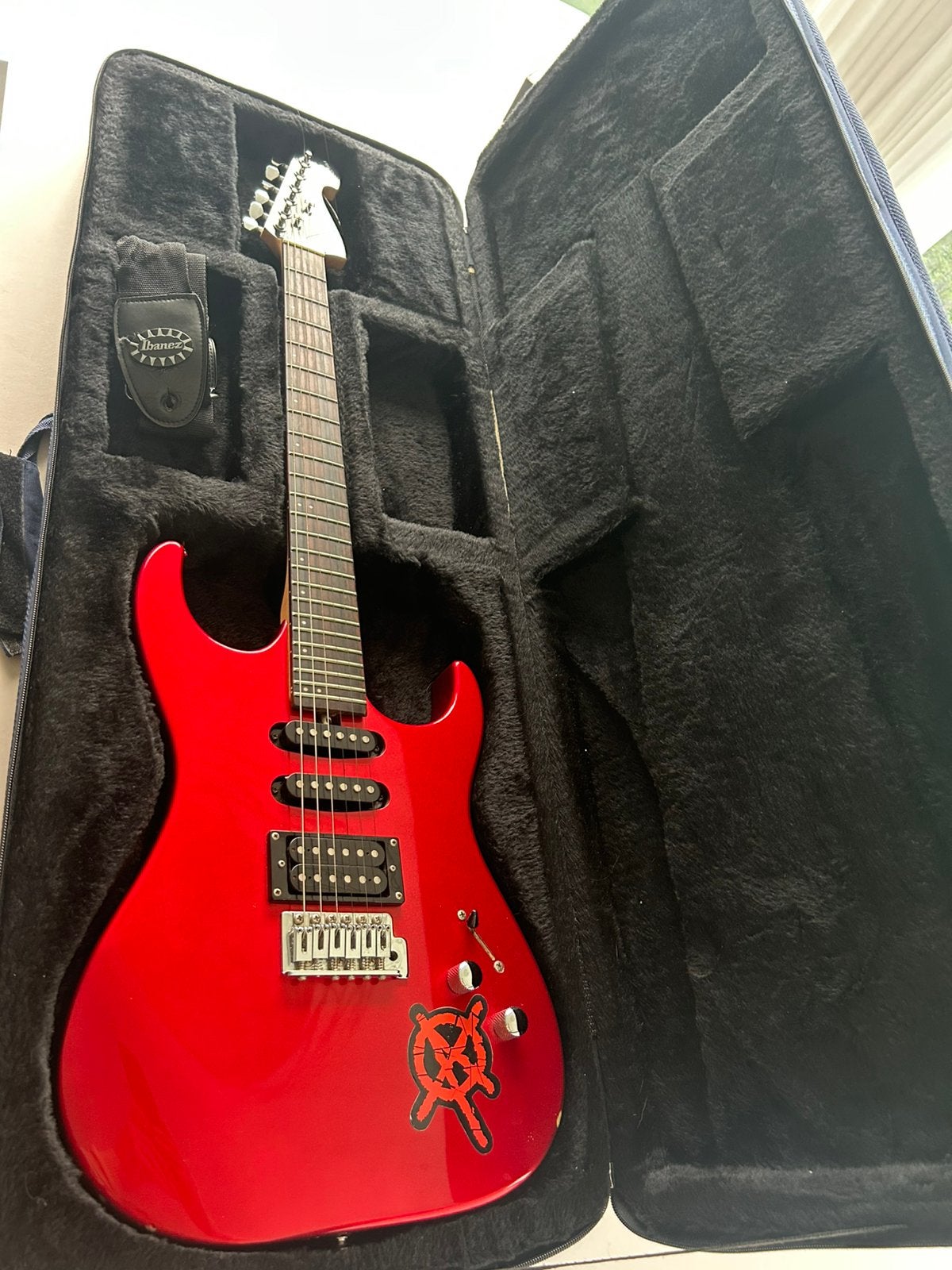 Guitare électrique rouge Washburn X-series, Musique & Instruments, Enlèvement, Utilisé