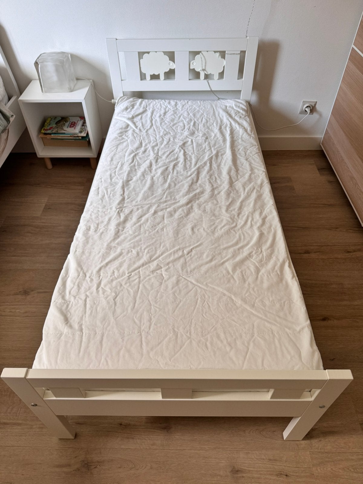 IKEA kinderbed Kritter+Luroy lattenbodem+Onderliggend matras, Ophalen, Zo goed als nieuw