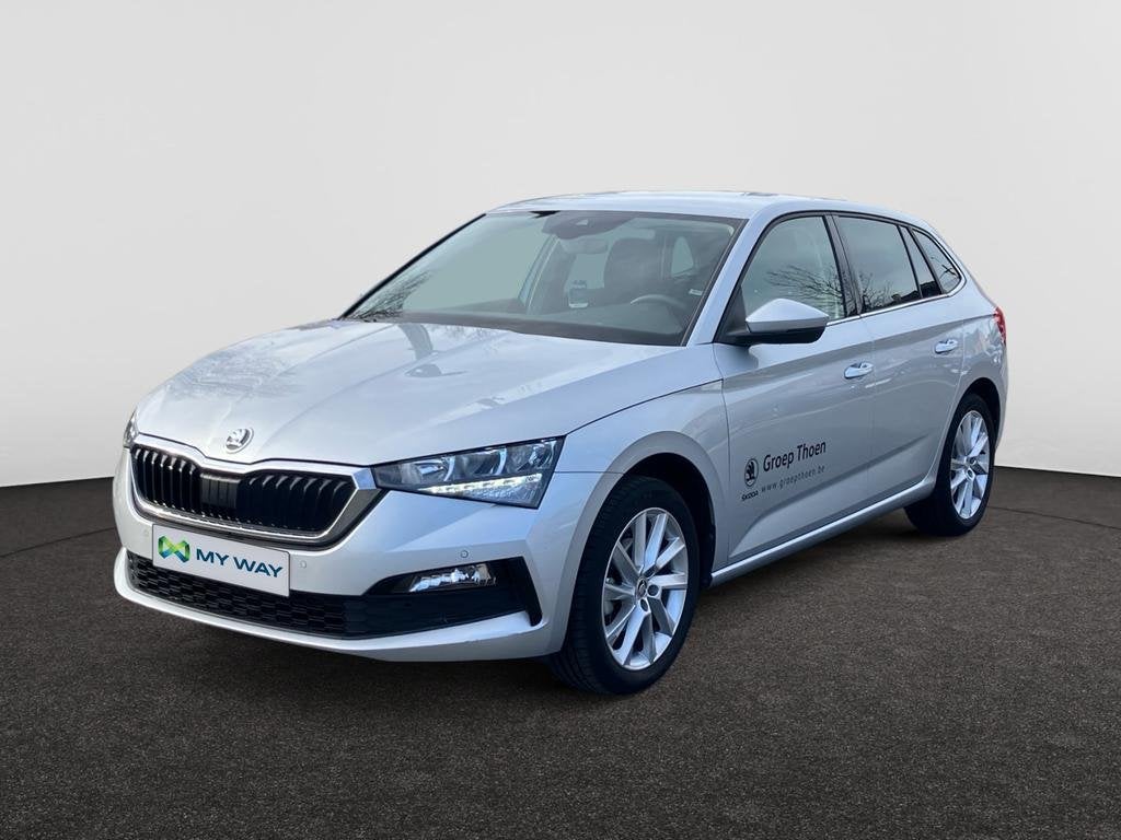 Skoda Scala Scala 1.0 TSI Ambition DSG, Auto's, Automaat, Navigatiesysteem, Zilver of Grijs, Stadsauto