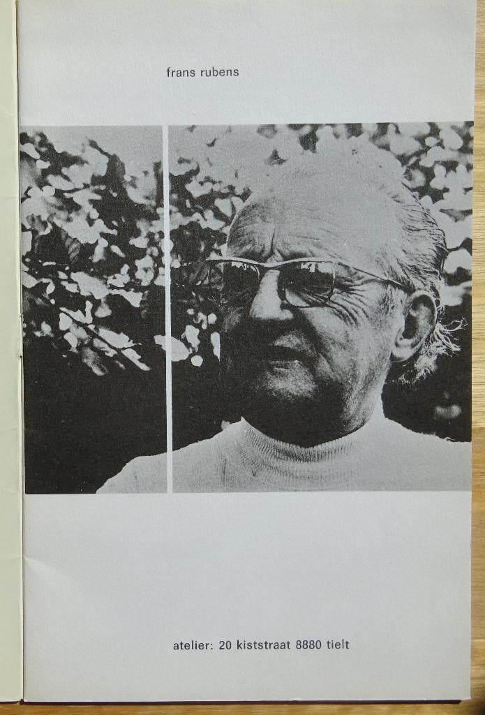 Frans Rubens, brochure, Tielt, 1971, Enlèvement ou Envoi, Utilisé, Peinture et dessin
