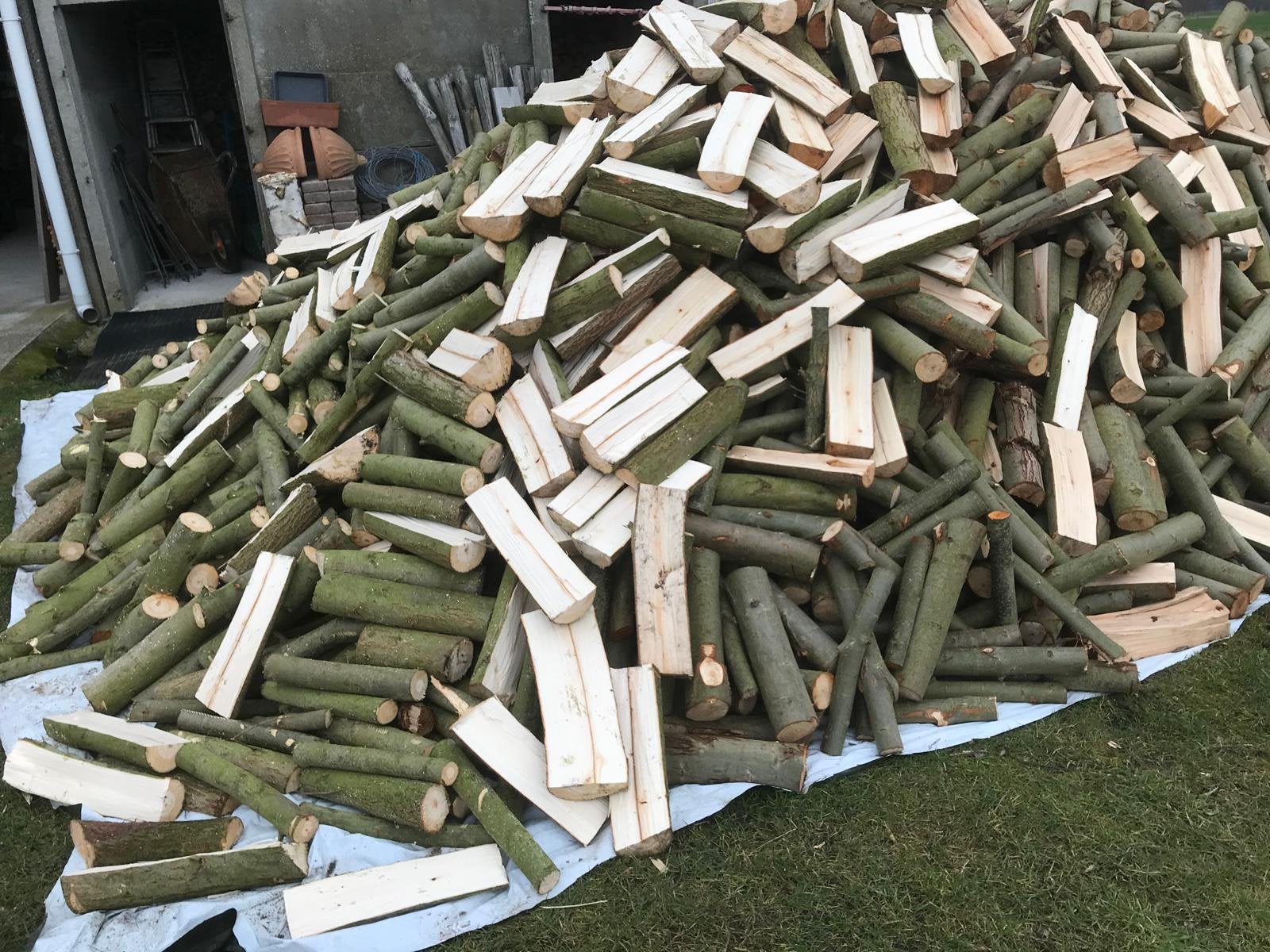 Droog hout, Tuin en Terras, Brandhout, Ophalen, Blokken