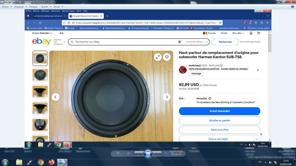 Harman Kardon SUB-TS8, TV, Hi-fi & Vidéo, Enlèvement, Utilisé, Harman Kardon