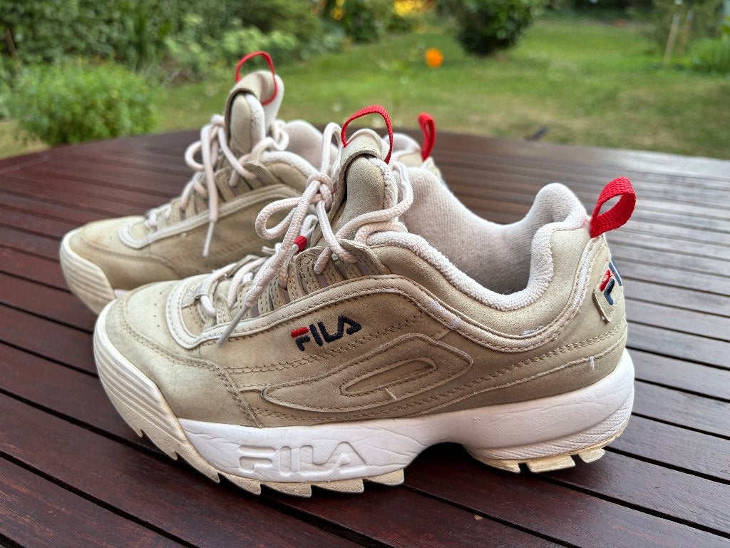Fila Sneakers, beige/wit, maatje EUR 38, Enlèvement ou Envoi, Beige, Sneakers et Baskets, Porté