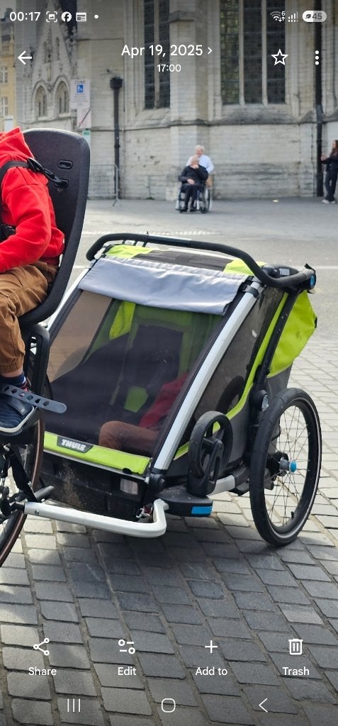 Thule Cab 2 fietskar in goede staat, Kinderen en Baby's, Ophalen, Gebruikt