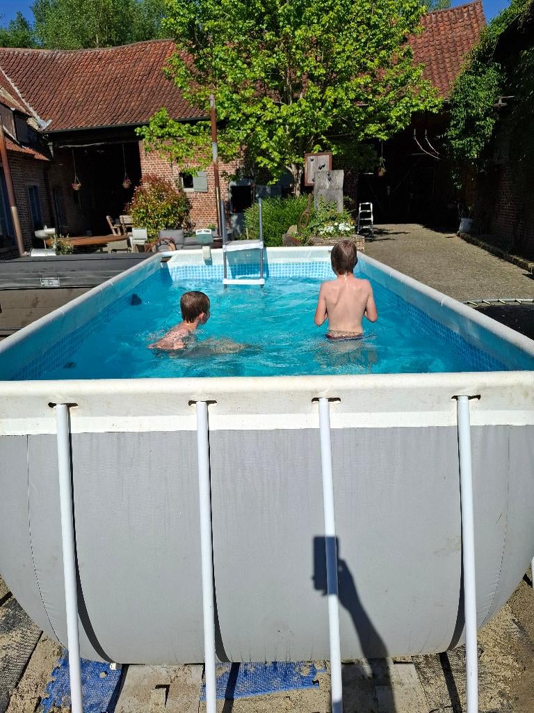 compleet opzet zwembad met warmtepomp, Enlèvement, Utilisé, Échelle