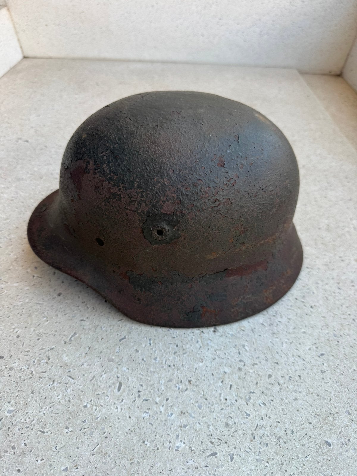 Wo2 Duitse helm, Verzamelen, Ophalen of Verzenden