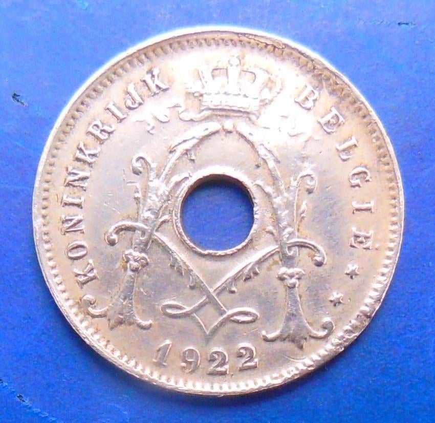1922 5 centimen NL Albert 1er, Verzenden, Metaal, Losse munt