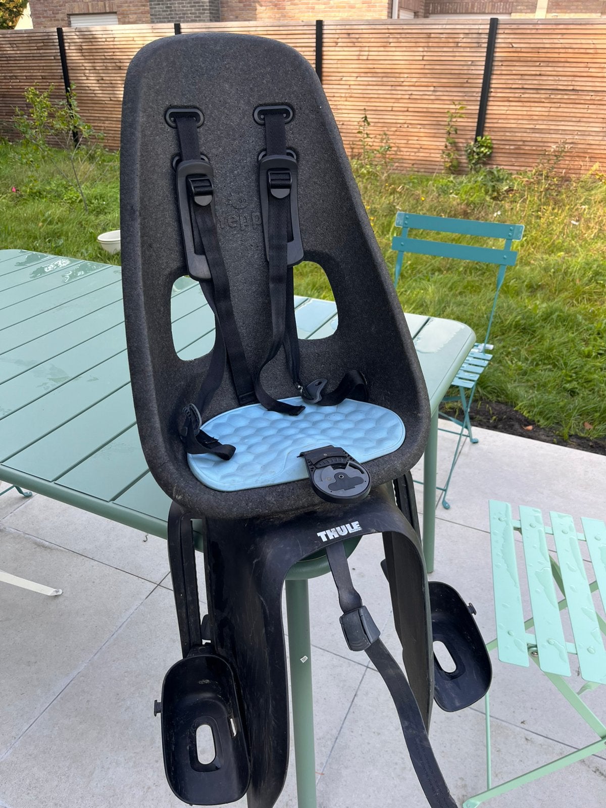 Yepp fietsstoeltje, Ophalen, Gebruikt, 0 t/m 18 kg, Voetsteuntjes
