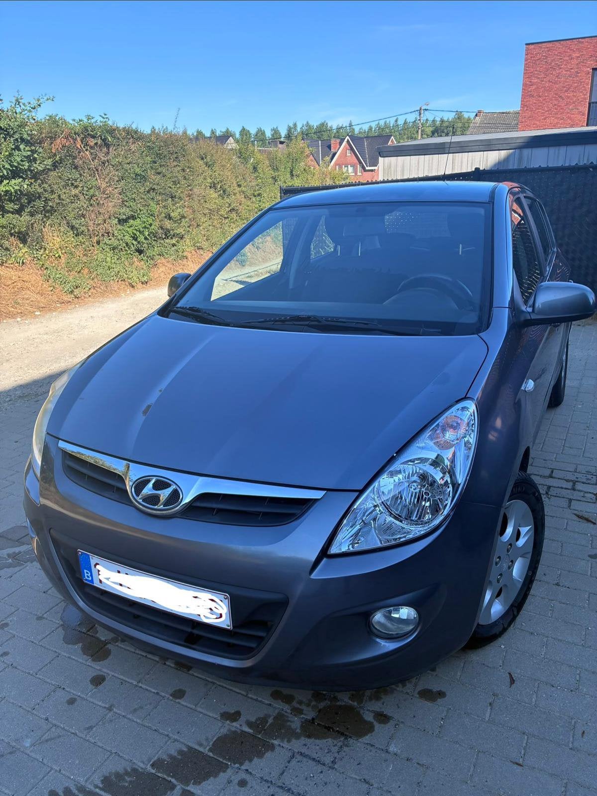 Hyundai i20     Benzine 1.2    2009, Auto's, Hyundai, Stof, Zwart, 4 cilinders, Handgeschakeld