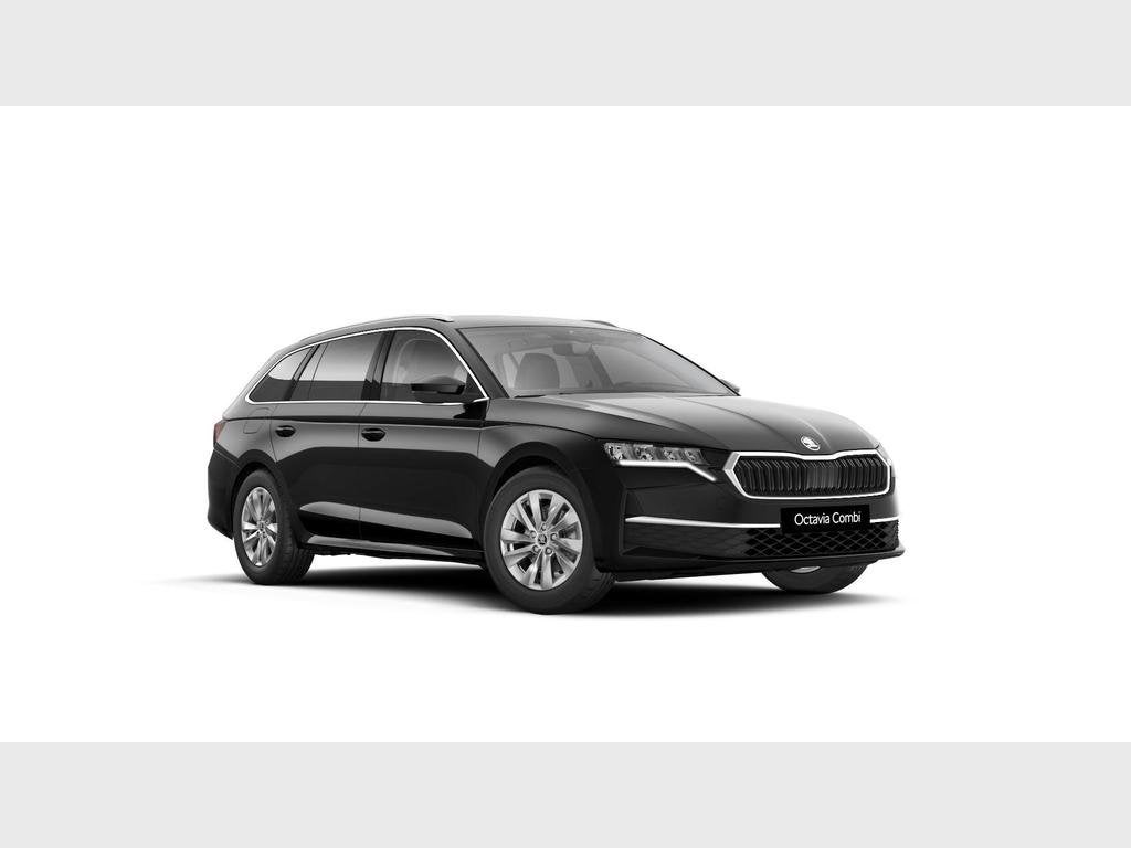 Skoda Octavia Combi Octavia Combi Family 1,5 TSI m-HEV 85 kW, Automaat, 118 g/km, Zwart, Break