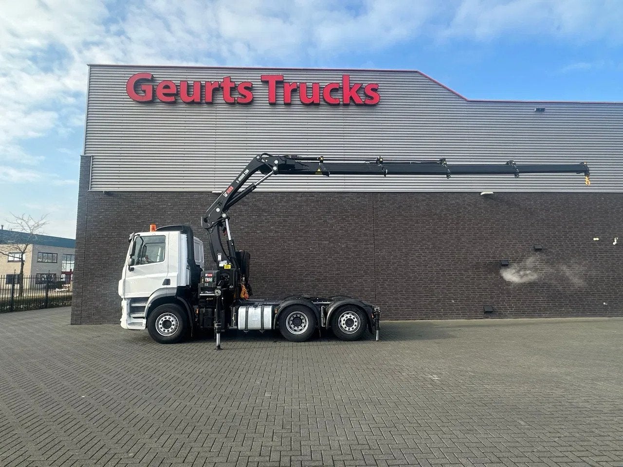 DAF CF 480 6X2 HIAB X-HIDUO 298 EP-4 KRAAN/KRAN/CRANE/GRUA, Auto's, Automaat, Euro 6, Wit, Diesel