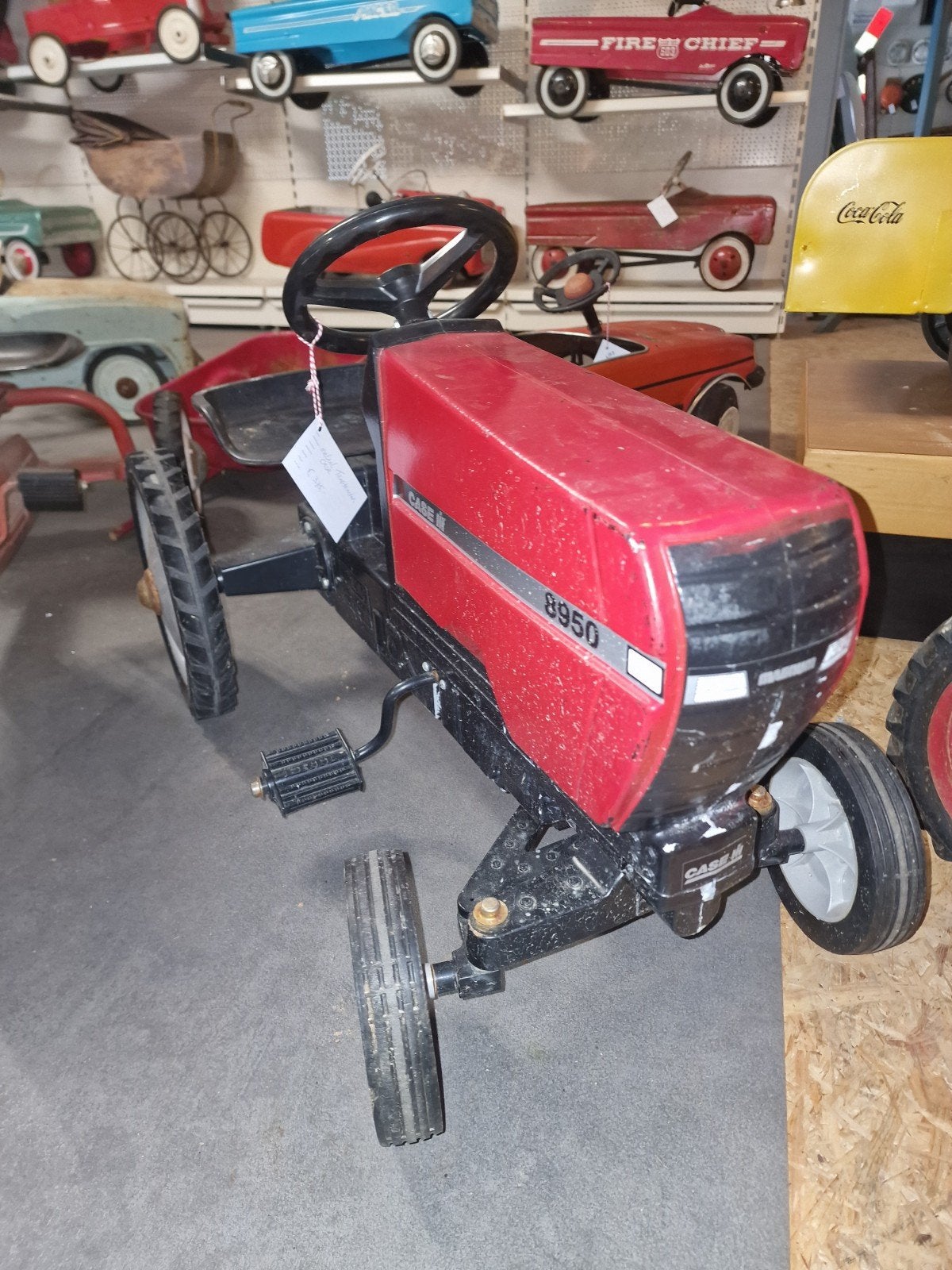 étui pour tracteur à pédales, voiture à pédales, métal, État, Enlèvement