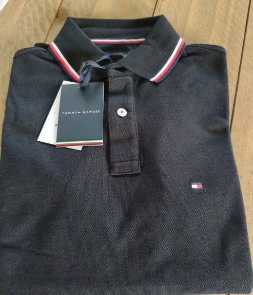 Tommy Hilfiger polo zwart, Ophalen, Nieuw, Zwart