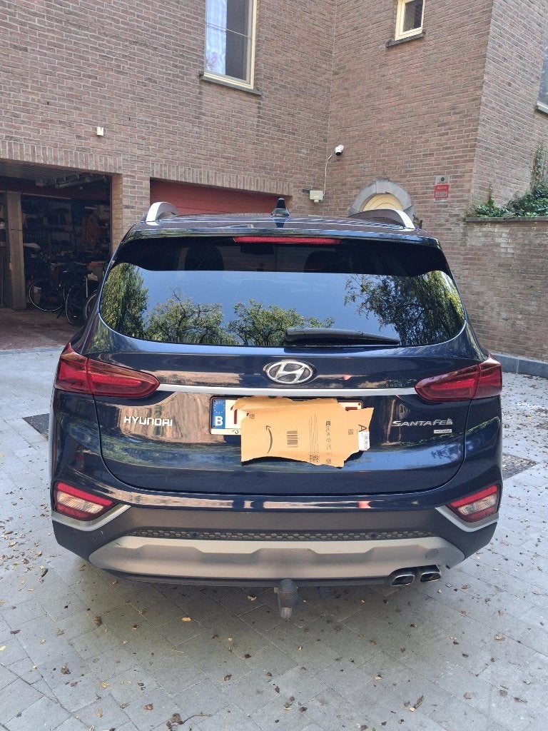 Hyundai Grand Santa Fe, Auto's, Automaat, Dealer onderhouden, Santa Fe, Blauw