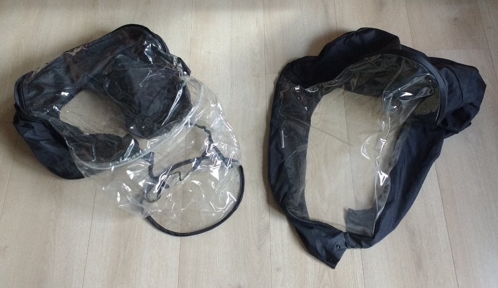 2 regenhoezen voor Maxi-Cosi, Ophalen, Zo goed als nieuw, Maxi-Cosi, Regenhoes