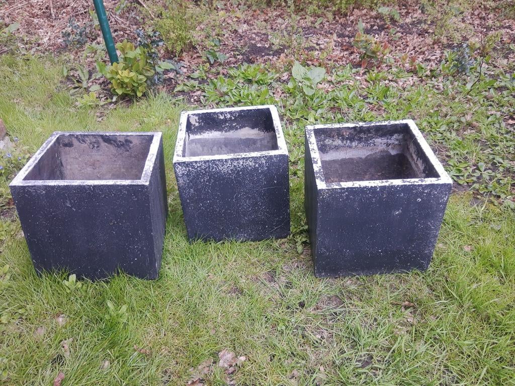 3 plantbakken, composiet, Enlèvement