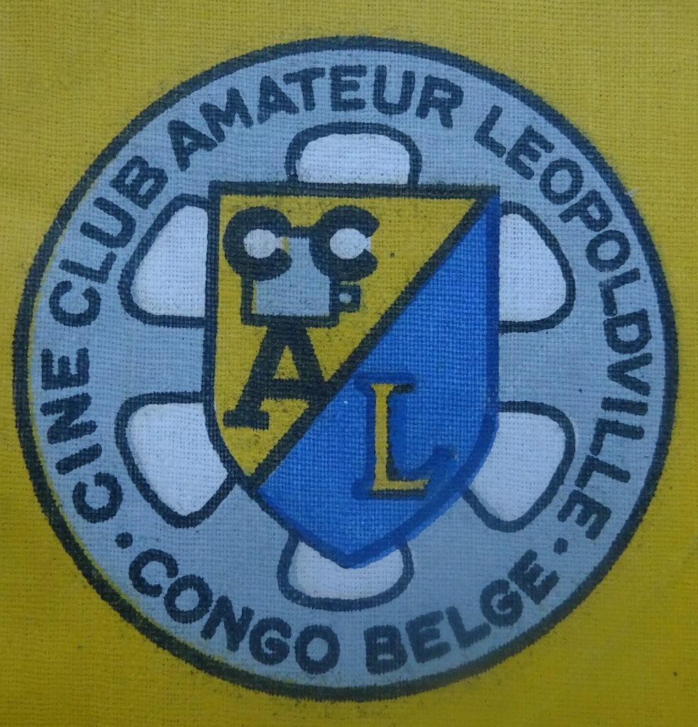CONGO BELGE - CINE CLUB AMATEUR DE LEOPOLDVILLE - FANION, Envoi, Autres, Emblème ou Badge