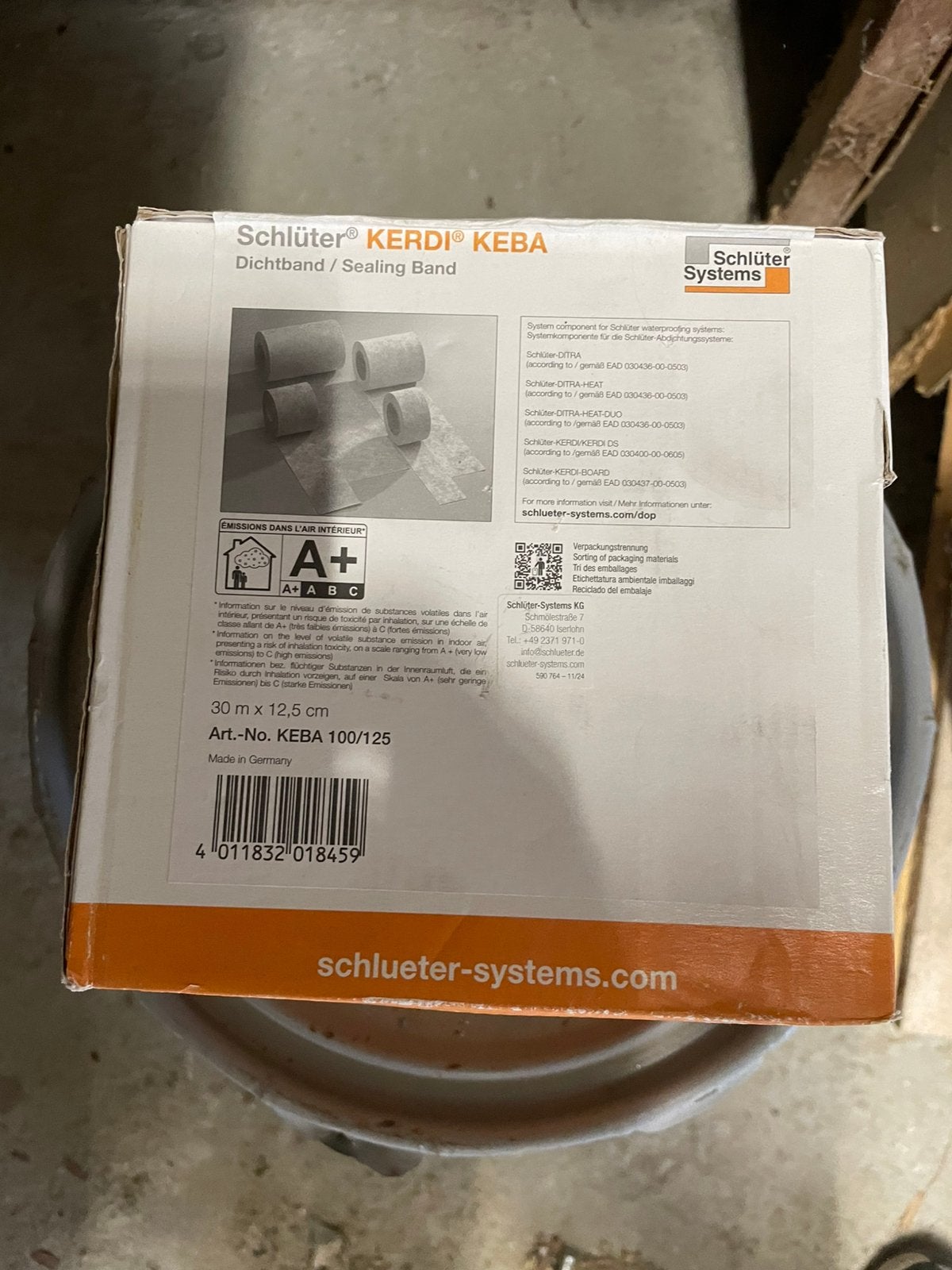 Kerdi doek, Ophalen, Zo goed als nieuw