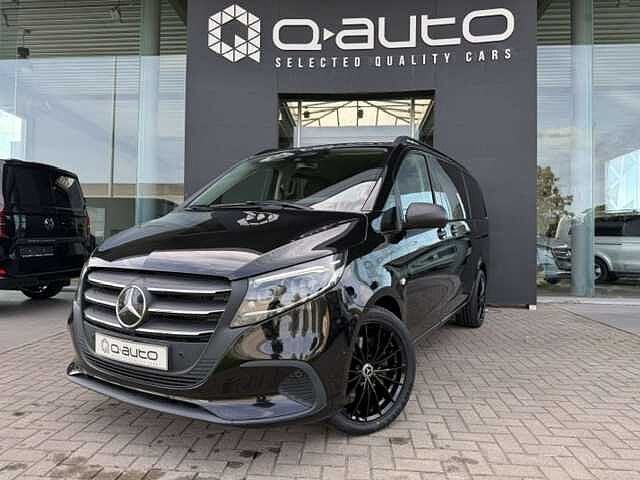 Mercedes-Benz Vito 116d L2 Dubbele Cabine Vele optie's /, Auto's, Automaat, Monovolume, Zwart, Adaptieve lichten