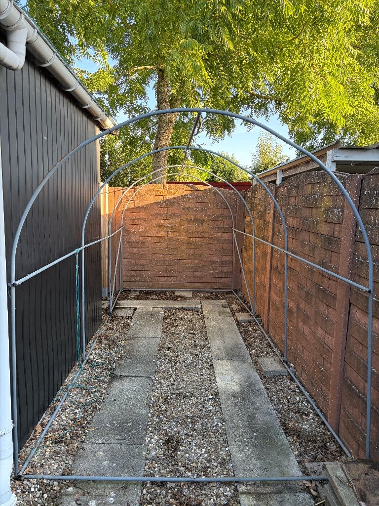 Serre frame + folie, Tuin en Terras, Overige Tuin en Terras, Ophalen, Gebruikt