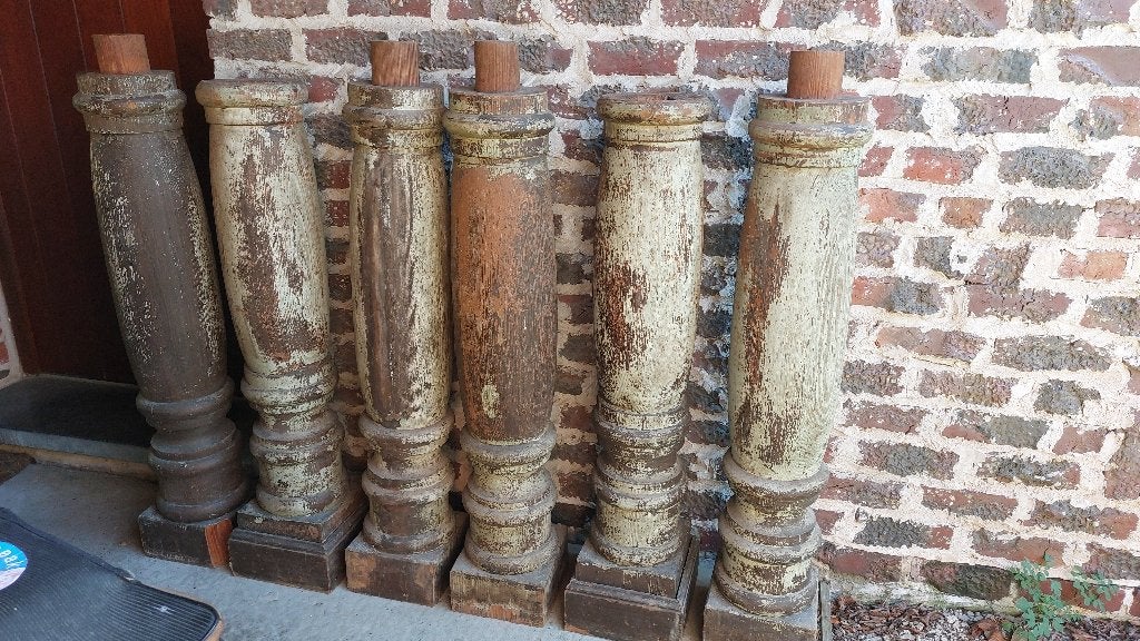 massief houten zuilen, Huis en Inrichting, Ophalen, Gebruikt