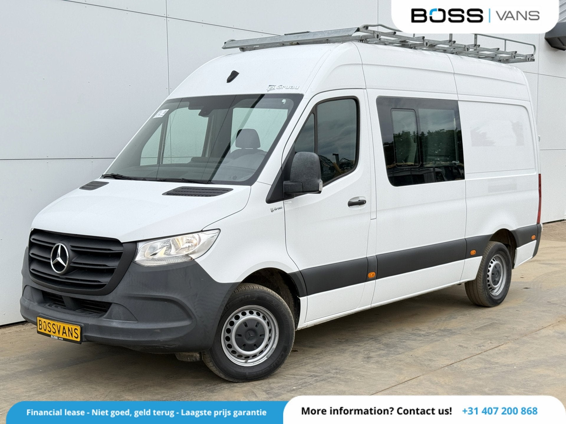 Mercedes-Benz Sprinter 314 2.2 CDI L2H2 Dubbele Cabine 6-per, Auto's, Voorwielaandrijving, Gebruikt, 4 cilinders, Wit
