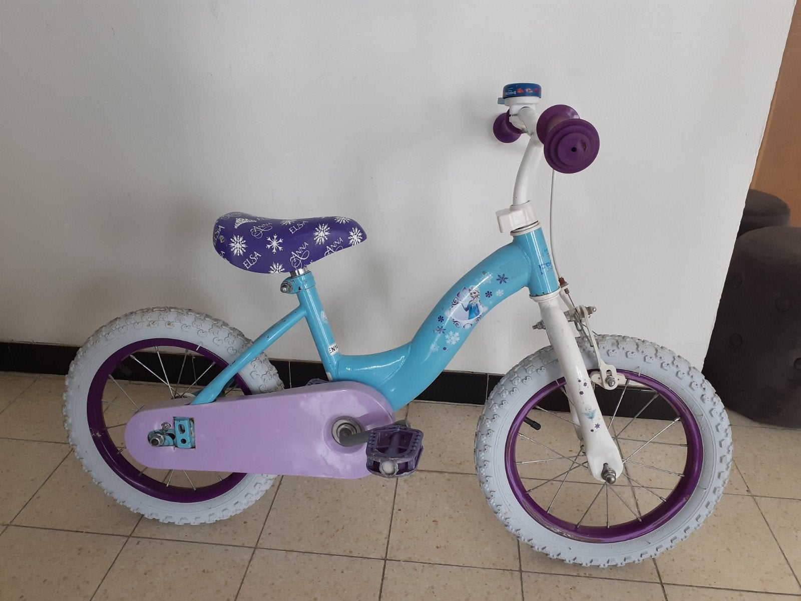 vélo 14pouces, Ophalen