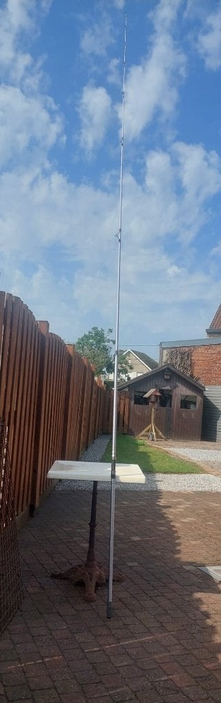 TE KOOP drie werphengels met molen, Watersport en Boten, Hengelsport | Algemeen, Ophalen, Gebruikt, Werphengel