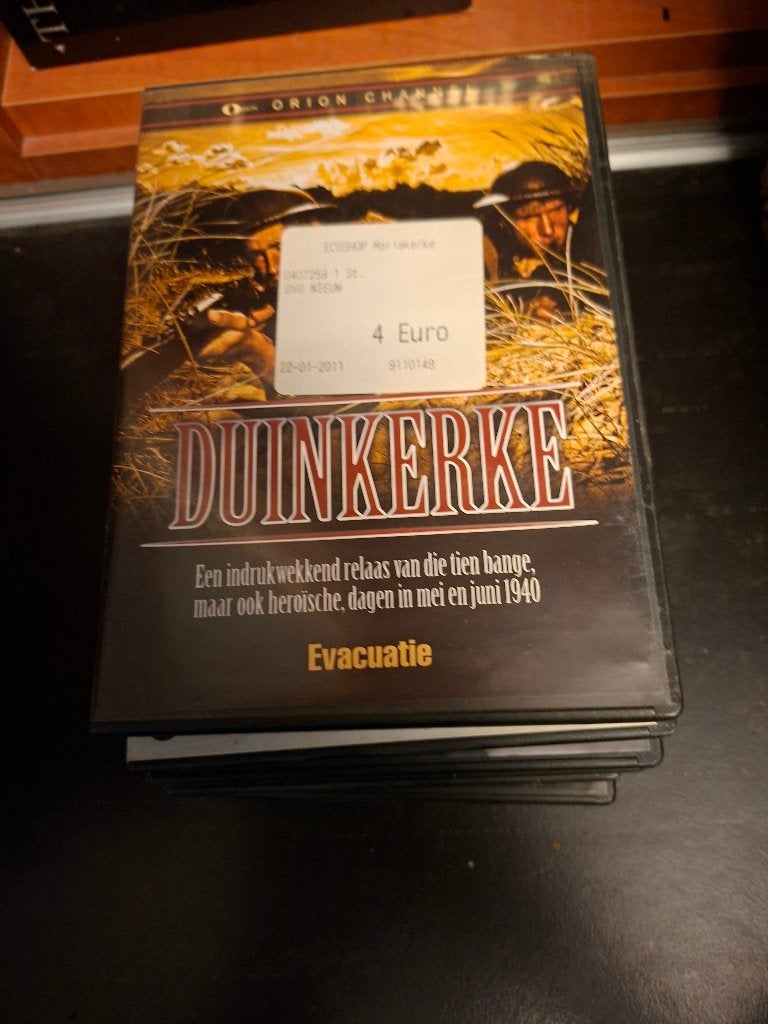 dvd - duinkerke evacuatie - doos 8, Cd's en Dvd's, Oorlog of Misdaad, Nederlands, Ophalen of Verzenden, Vanaf 12 jaar