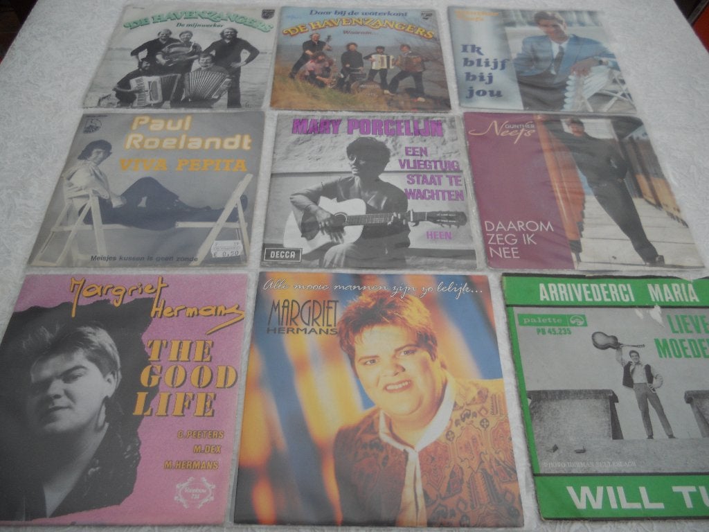 Nederlandstalige singles 7" (+/- 220 ) TE KOOP  1 euro stuk, Gebruikt, 7 inch, Ophalen of Verzenden, Beschermende buitenhoes