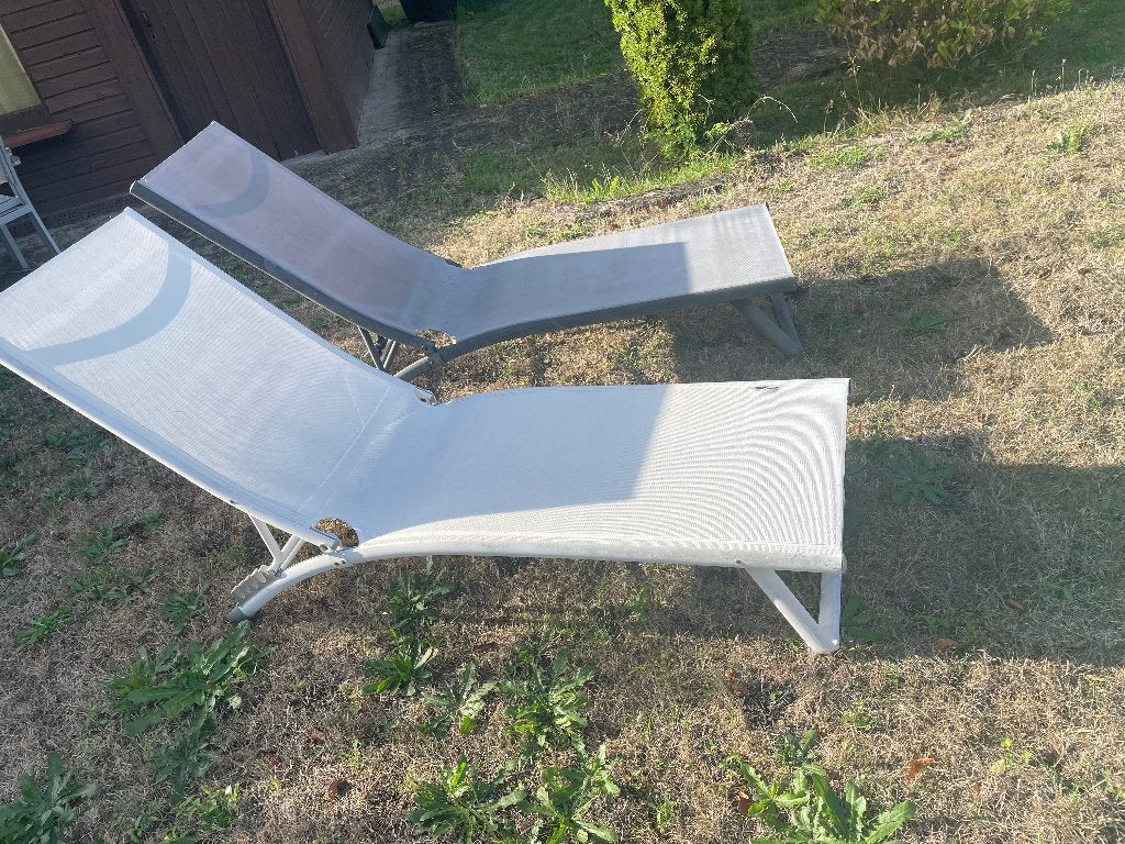 Tuinstoel, Enlèvement, Utilisé, Aluminium, Ajustable