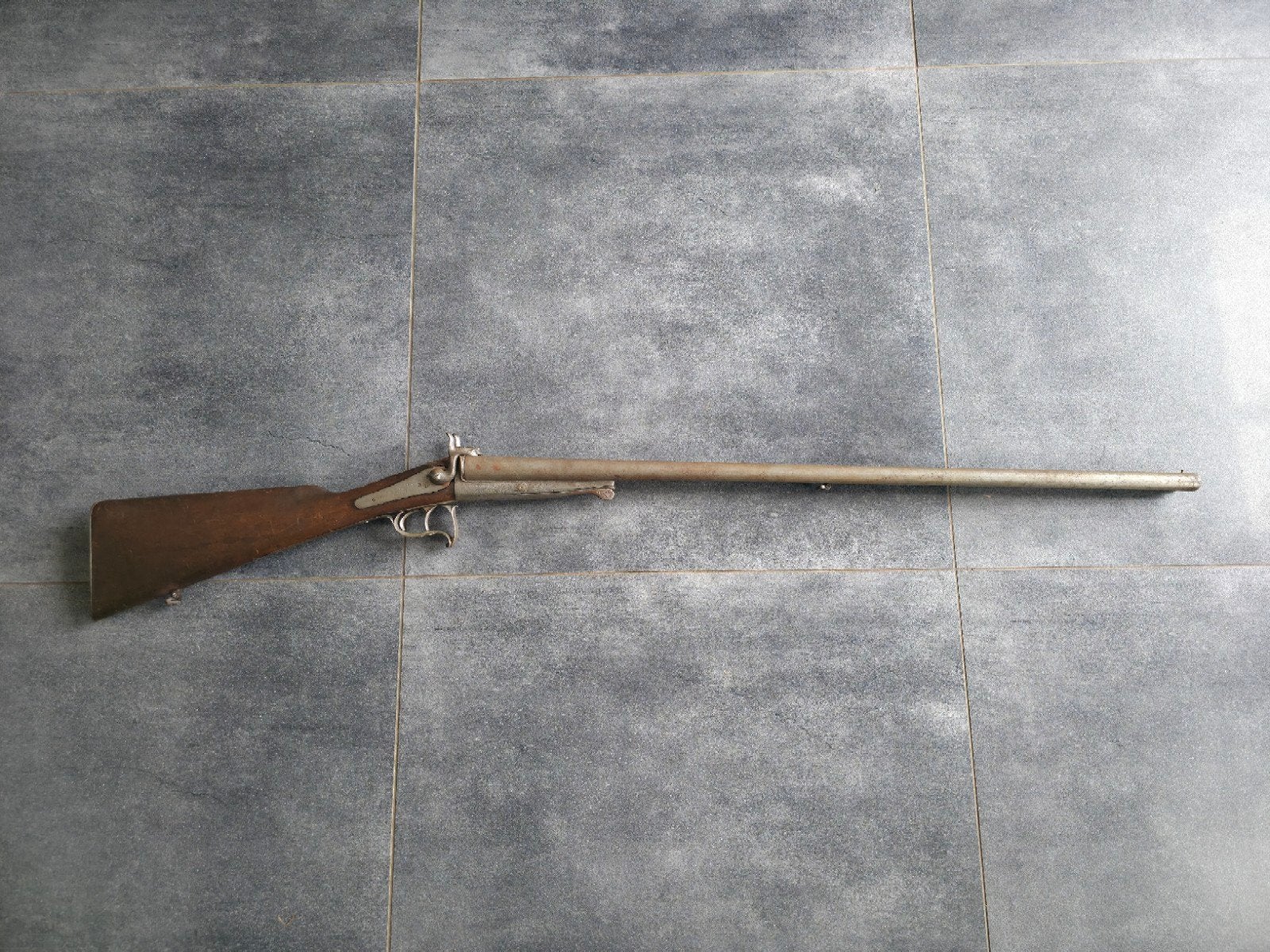 Fusil de chasse ancien à double canon - Penfire - 1860 Inach, Enlèvement ou Envoi