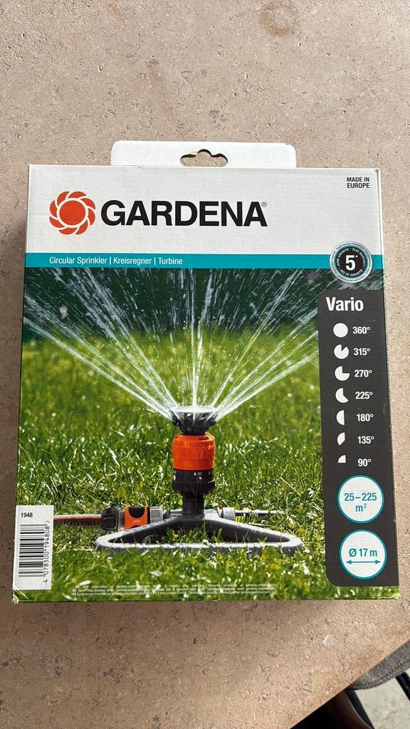Gardena Circular Sprinkler, Ophalen of Verzenden, Nieuw, Cirkelsproeier
