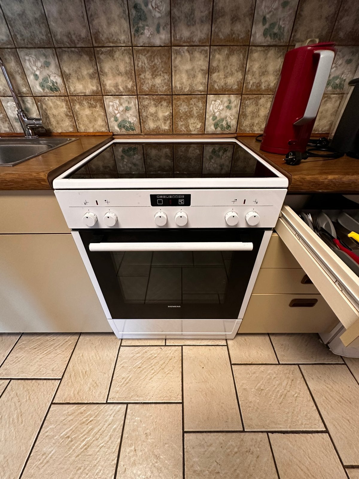 Cuisinière siemens et vitro ceramique et four, Electroménager, Cuisinières, Enlèvement, Comme neuf