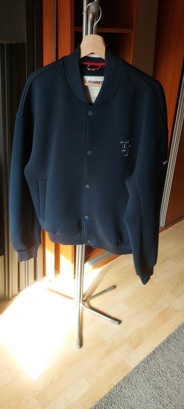 jas blauw Tommy Hilfiger medium, Kleding | Heren, Ophalen, Tommy Hilfiger, Zo goed als nieuw, Maat 48/50 (M)