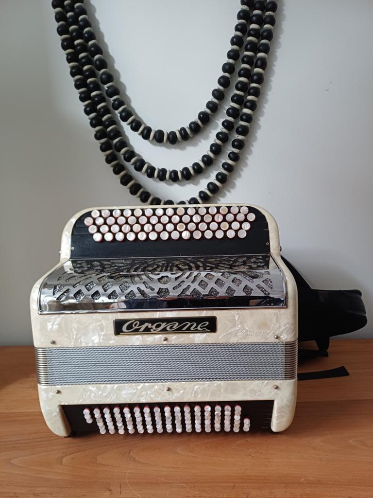 ORGANE 2 VOIX  7KGS DO1 BASSES BELGES., Musique & Instruments, Accordéons, Enlèvement, 96 basses, Avec bretelles