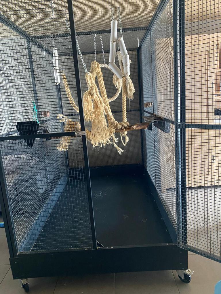 Aluminium vogelkooi, Enlèvement, Utilisé, Aluminium, Cage à oiseaux