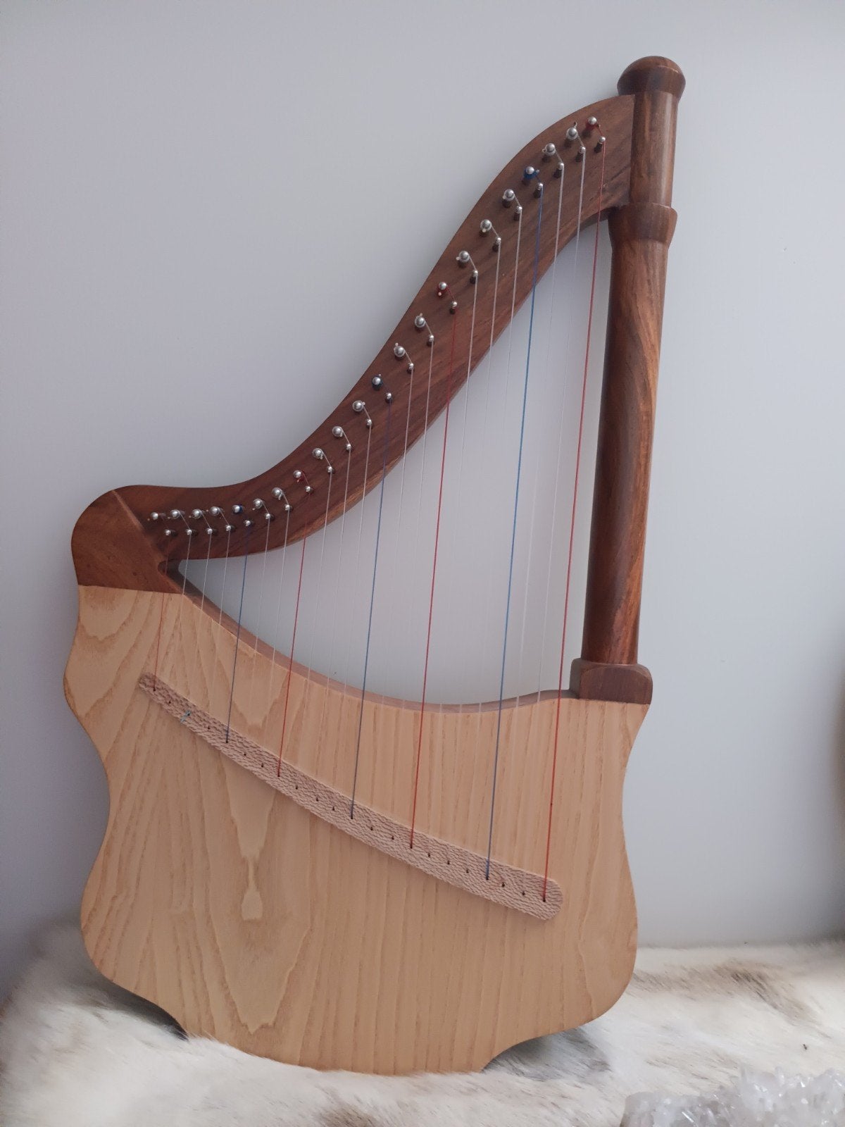 Luitharp 22 snaren rozenhout +opbergtas Tuning C  C4-C7, Musique & Instruments, Instruments à corde | Harpes, Neuf, Enlèvement
