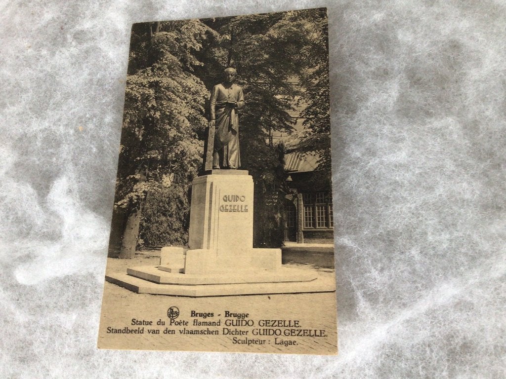 Oude postkaart. Brugge. Guido Gezelle. Nels. Ongelopen, Verzamelen, Ophalen of Verzenden