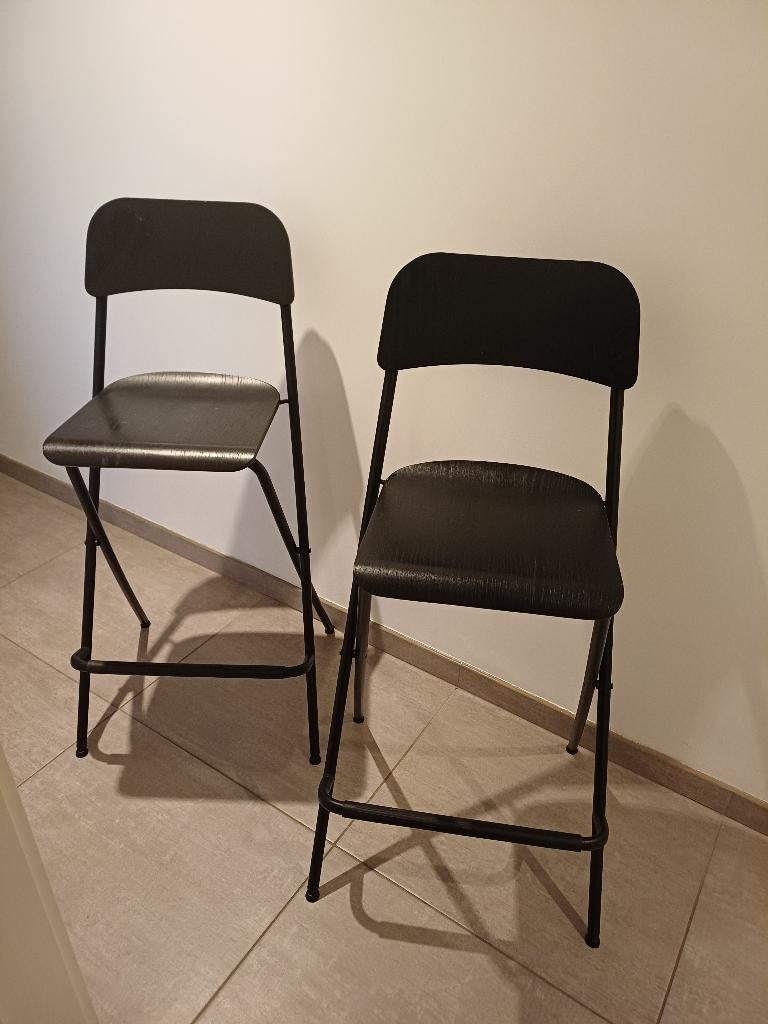2 tabourets de bar Ikea, Avec repose-pieds, 2 tabourets, Enlèvement, Utilisé