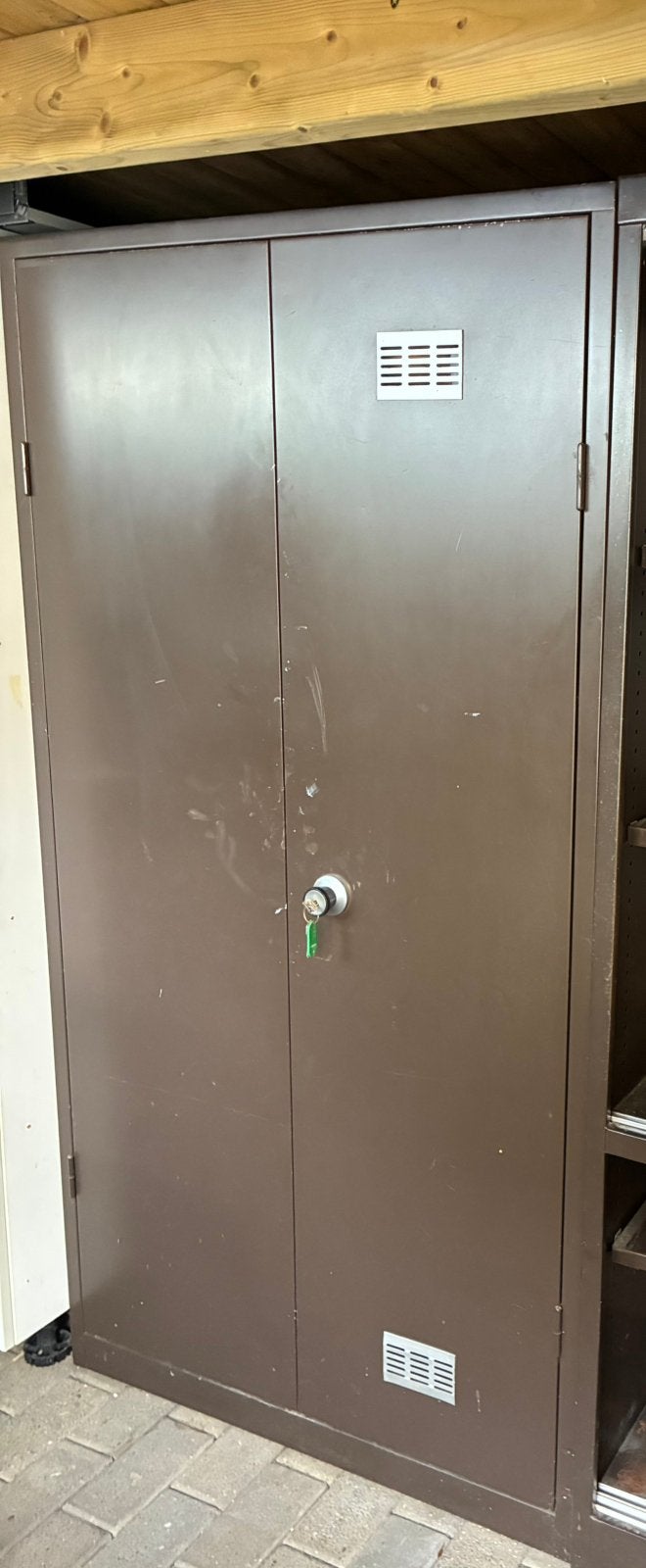 Bulo metalen kast bxhxd = 95x180x50, Ophalen, Gebruikt, 50 tot 100 cm, Met slot