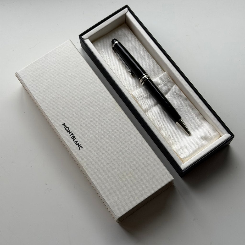 Stylo à bille Montblanc Meisterstück Classique Platinum, Collections, Enlèvement ou Envoi, Avec boîte, Mont Blanc, Comme neuf